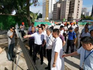 市委副書記,、政法委書記陳浩一行視察一院改擴(kuò)建項(xiàng)目